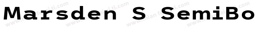 Marsden S SemiBold字体转换